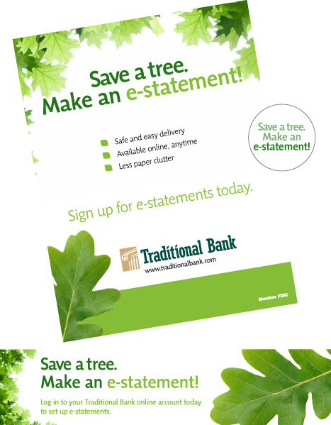 project of the week estatement traditional bank